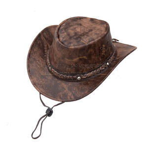 Sombreros de Cuero de la Mejor Calidad, Nuevo Estilo, Unisex, Color Sólido, Precio Razonable, Sombreros de Cuero para Hombre y Mujer - Product Image 1