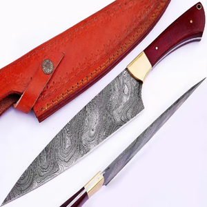 Couteau de Chef Premium LEGACY BLADES en Acier Damas, Manche en Bois, Compatible Lave-Vaisselle, Design Ambidextre, Style Moderne, Coupe Haute Performance - Product Image 1