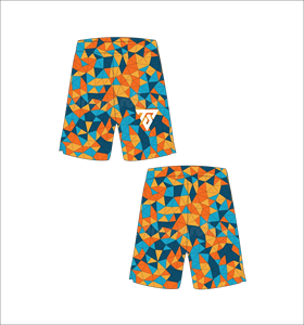Shorts de basket-ball en mesh personnalisés pour hommes, sublimation, séchage rapide, entraînement, gym, fitness, sport, blanc, gris, motif Topo Swirl - Product Image 4