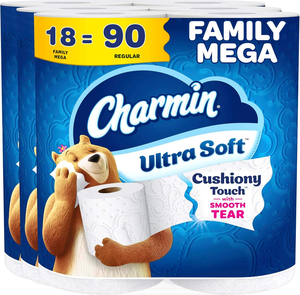 Charmin Ultra Soft Toilet Paper, Family Mega Roll with Cushiony Touch (5 x More <b>Sheets</b>*) - Product Image 6