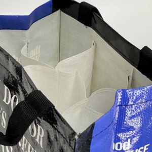 Sac tubulaire en sangle haute capacité et très résistant, OEM/ODM, sac cadeau en PP tissé, sacs de shopping personnalisés pour la promotion et les cadeaux - Product Image 2