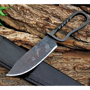 Cuchillo Vikingo Medieval MORTAL SAGA, Forjado a Mano en Acero al Carbono, con Mango Trenzado y Funda, Multifuncional para Camping y Viajes - Product Image 2
