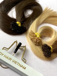 Kératine brute de luxe I Tip U Tip Flat Tip Extensions de cheveux 100% cheveux humains doux Double dessiné Raw Remy Extensions de cheveux vietnamiens - Product Image 5