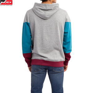 Sudadera con Capucha para Hombre INDEX, Diseño Color Block, Corte Regular, Felpa Francesa de Algodón, Estilo Casual, para Otoño - Product Image 5