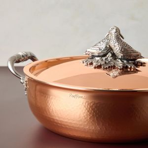 Professional Copper Saucepan with Lid Cooking Pot for Kitchen Restaurant Hotel Use Heavy Gauge Metal Strong Long Lasting Quality - Product Image 1