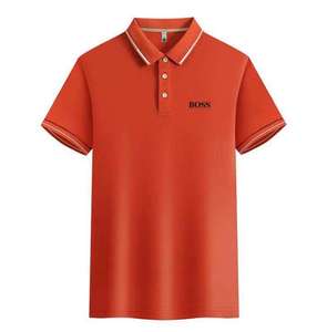 Chemise tricotée décontractée pour homme, nouvelle collection été, style européen et américain, 100 % coton, anti-boulochage, idéale pour le business - Product Image 5