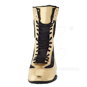 Elegantes Zapatos de Boxeo Profesionales Diseñados con Plantilla Acolchada, Parte Superior Transpirable y Suela Resistente para Entrenamiento Activo - Product Image 3
