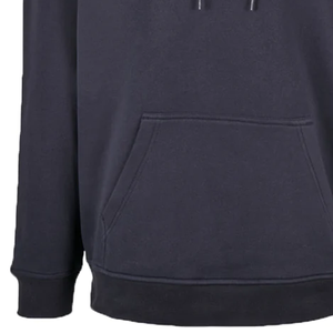 Conjunto de Sudadera con Capucha Azul Marino para Hombre, Felpa de Algodón, Logotipo Bordado, Pantalones Deportivos Casuales, Chándal de Punto de Color Sólido para Otoño - Product Image 4