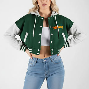 Chaqueta Bomber Varsity de Invierno con Capucha, Estilo Urbano, de Algodón Teñido Liso Transpirable y Ecológico, de Calidad Premium, Personalizada - Product Image 4
