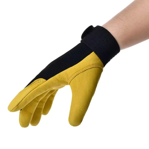 Gants de soudage en cuir de chèvre pleine fleur, antidérapants, durables, flexibles, personnalisables, texture lisse, épaisseur 11 oz, 10 pouces - Product Image 3