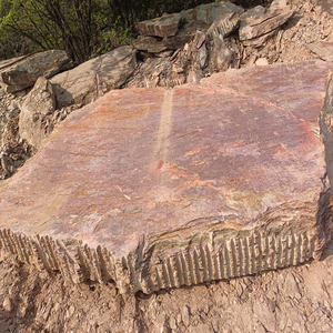 Bloques de Piedra Natural de Cobre, Ecológicos, Duraderos, Diseño Moderno, Revestimiento de Piedra Natural Delgada para Aplicaciones Escolares y de Jardín - Product Image 1