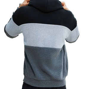 Sweat à capuche zippé de luxe en molleton ultra doux, coupe classique, design hivernal écoresponsable pour homme, idéal pour les tenues décontractées haut de gamme - Product Image 3