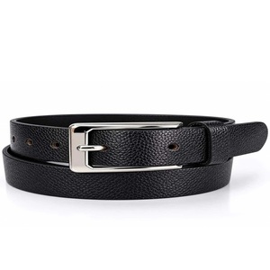 Cinturones de Cuero Vacuno de Primera Calidad al por Mayor para Hombre, Cinturón de Jeans con Hebilla de Latón para Unisex - Product Image 1