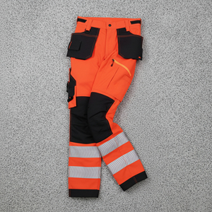 Vêtements de travail de sécurité personnalisés à la mode, 100% polyester, classe 1 ANSI, haute visibilité, réfléchissants, imperméables, avec éclairage LED, marque personnalisée - Product Image 3