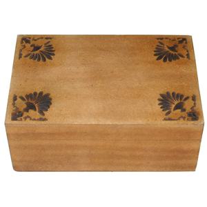 Caja de madera sin terminar hecha a mano, Mini Cofre del Tesoro de madera de pino, artículo decorativo para el hogar, caja de madera de embalaje de lujo de alta calidad - Product Image 1