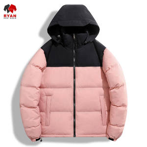 Custom Design Puffer Jacket for <b>Men</b> Stand Collar Zipper Closure Breathable Fabric with Customized Logo - Product Image 5
