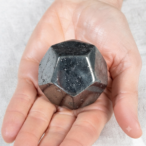 Hematita Natural Pulida, Dodecaedro, Piedra Geométrica, Cristal, Gema, Feng Shui, Piedras Curativas - Product Image 6