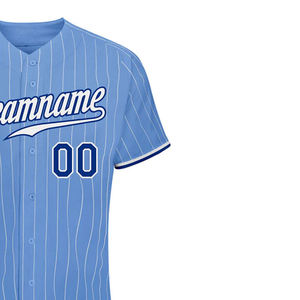 Maillot de baseball personnalisé pour équipe, couleur rose, 100 % coton, imprimé DTF, chemise boutonnée, logo OEM, vente en gros, uniformes sportifs - Product Image 2