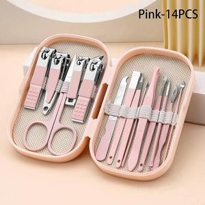 8 14 18pcs Professional Durable Stainless Steel <b>Nail</b> Clipper Set Manicure Pedicure Kit Portable Travel <b>Case</b> Durable Tools - Product Image 6
