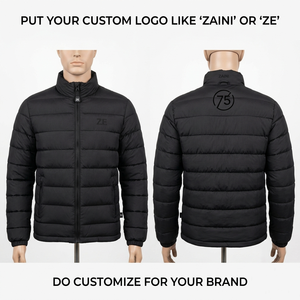 Premium 500g Polyester Taslon Black Casual <b>Winter</b> Long Hooded Windproof Waterproof Puffer Jacket <b>Quilted</b> Panel Design - Product Image 1