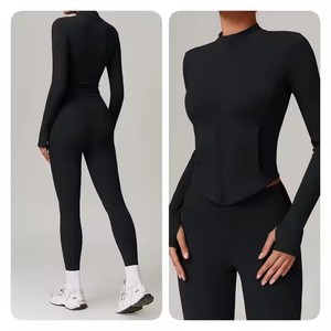 Leggings de yoga taille haute respirants et sans coutures, couleurs personnalisées, pantalon de sport uni pleine longueur, vêtements de fitness pour femmes - Product Image 5