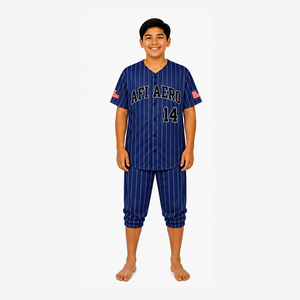 Vêtements de hockey sur glace AFI AERO pour hommes, 100% polyester, rayé, manches courtes, pull-over, logo personnalisé, 14, respirant, adulte, imprimé, hiver - Product Image 3