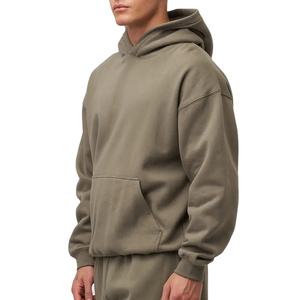 Winter Wear Men Oversized Hoodies Streetwear Solid Customizable Comfortable Stylish <b>Waterproof</b> Quick Dry Fleece Cotton Polyester - Product Image 3