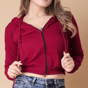 เสื้อครอปท็อปมีซิป ผ้าเนื้อนุ่ม สวมใส่สบาย ระบายอากาศได้ดี เหมาะสำหรับการเดินทางและสไตล์ลำลอง - Product Image 1