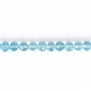 Perles de topaze bleue naturelle, facettées, percées, de haute qualité, perles de pierres précieuses en vrac, marque Gopika, certifiées par une tierce partie - Product Image 2