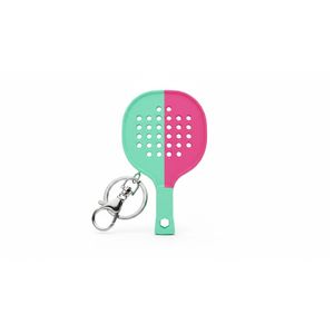 Porte-clés personnalisable en caoutchouc pour raquettes de tennis et de padel, avec logo sur mesure, matériau durable, taille personnalisée pour événements promotionnels - Product Image 2