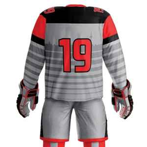 Uniforme de Hockey sobre Hielo Profesional de Poliéster, Diseño OEM de Fabricación Pakistaní, Personalizado con Bordado y Sublimación de Logotipo. - Product Image 5