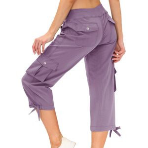 Wholesale Supplier Professional Made Best <b>Material</b> Women Capri Pant Top Trending Breathable Capri Pant In Cheap Price Easy Wear - Product Image 2