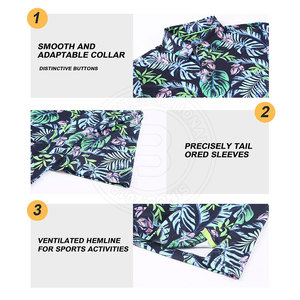 เสื้อโปโลกอล์ฟสำหรับเยาวชน ยืดหยุ่น ระบายอากาศได้ดี มีปก เสื้อกีฬาประสิทธิภาพสูง เสื้อผ้าสำหรับกิจกรรมกลางแจ้ง - Product Image 6