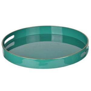 Bandeja de Servicio Esmaltada Personalizada al por Mayor, Plato Decorativo de Metal para Eventos de Boda y Restaurantes, Plato Esmaltado Hecho a Mano - Product Image 4