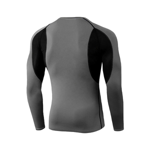 Meilleur prix pour les rashguards pour hommes, 100% polyester, design personnalisé, en vente en gros, rashguards pour hommes en noir - Product Image 4