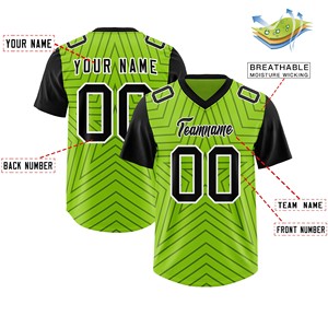 Maillot de football américain en tissu respirant anti-humidité, impression numérique, logo personnalisé, fournisseur OEM ODM - Product Image 2