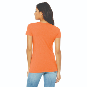 Camiseta de Mujer, Tejido Grueso de Poliéster/Algodón, Ecológica, Transpirable, de Secado Rápido, Antiarrugas, Lisa, Teñida, para Todas las Temporadas, Casual, Corte Regular - Product Image 5