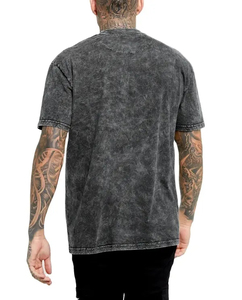 T-shirt unisexe de haute qualité en coton 100% avec effet délavé, 180, 200, 210, 220 g/m², impression personnalisée, t-shirt uni grande taille pour homme - Product Image 2