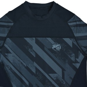 Camiseta Deportiva de Compresión de Manga Corta Sublimada para Hombre BLAZE FIGHT WEAR, Poliéster/Nailon de Secado Rápido, Estampado Geométrico - Product Image 4