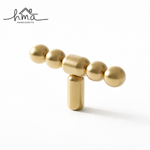 Modern Geometric Diamond Cabinet <b>Knob</b> Brushed Brass <b>Drawer</b> Pull Handle Contemporary Furniture Hardware - Product Image 2