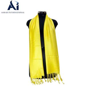 Wholesale Bulk Quantity Solid Plain Viscose Pashmina Scarf Luxury Soft Touch Winter Warm Tassel <b>Shawl</b> <b>Wrap</b> Womens Hijab - Product Image 3