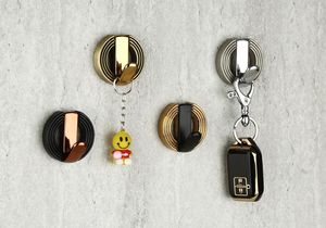 Porta llaves de pared de diseño elegante, duradero, no plegable, con acabado antiguo de lujo, ganchos decorativos, organizador para el hogar. - Product Image 2