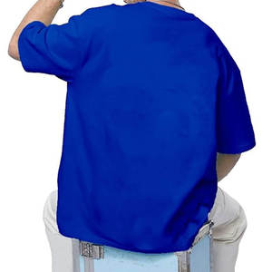 T-shirt surdimensionné de qualité supérieure, impression de logo personnalisée, t-shirt surdimensionné uni, 100% coton, t-shirt surdimensionné pour homme fabriqué - Product Image 2