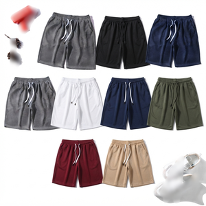 High Quality Breathable Double <b>Layer</b> Polyester Spandex Thin Gym Running Shorts Drawstring Closure <b>Mid</b> Waist for Men Yoga Sport - Product Image 6