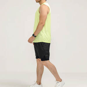 Camiseta sin Mangas Ligera de Alta Calidad 100% Algodón Transpirable de Secado Rápido Personalizable para Hombre, para Gimnasio, Entrenamiento, Fitness, Running, Uso Diario - Product Image 4