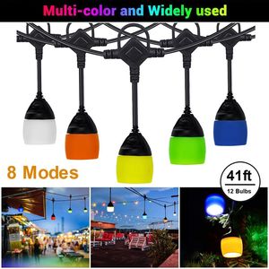 41FT Waterproof <b>Outdoor</b> LED Fairy String <b>Light</b> Garden Decor <b>Hanging</b> Bulb with Plug-In Feature - Product Image 1
