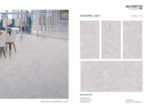 Azulejo de Porcelana Brillante de Primera Calidad, 600x1200, Formato Grande, Superficie Pulida, para Paredes y Pisos, Uso Decorativo Interior y Exterior Moderno - Product Image 2