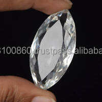 Joyería de alta calidad, piedras preciosas sueltas, piedras preciosas impresionantes, piedra cortada en forma de marquesa, Topacio blanco Natural 100% a los precios más bajos, OEM - Product Image 3