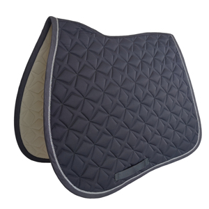 BRAND ZONE1995 Tapis de selle classique personnalisé en coton satiné avec doublure en maille, durable et confortable pour l'équitation et le saut d'obstacles - Product Image 1
