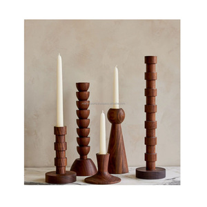 Support de bougie rustique en fer fait main, porte-bougie chauffe-plat, centre de table de Noël style ferme, décoration de bougie pour la maison - Product Image 5